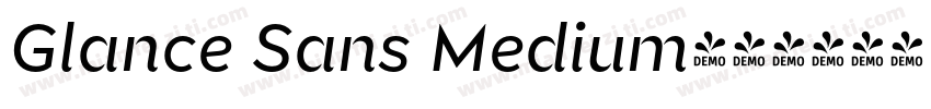 Glance Sans Medium字体转换